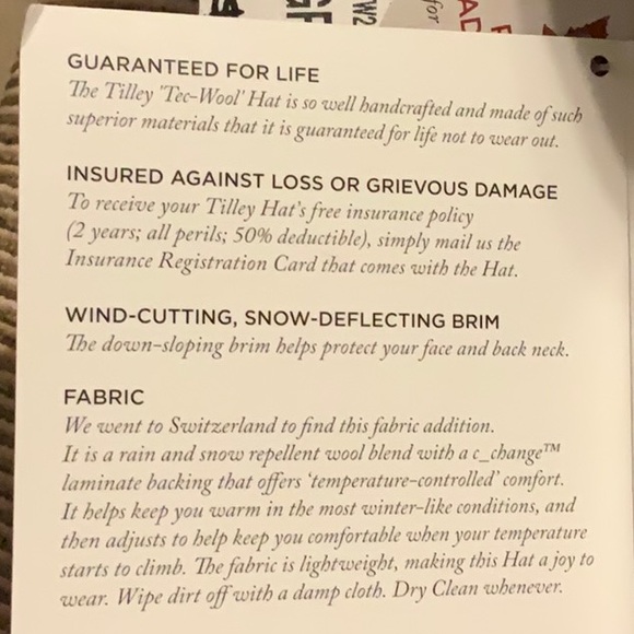 Tilley Tec-Wool Hat (TTW2) - Grey/Black - 6 7/8 - Picture 8 of 16